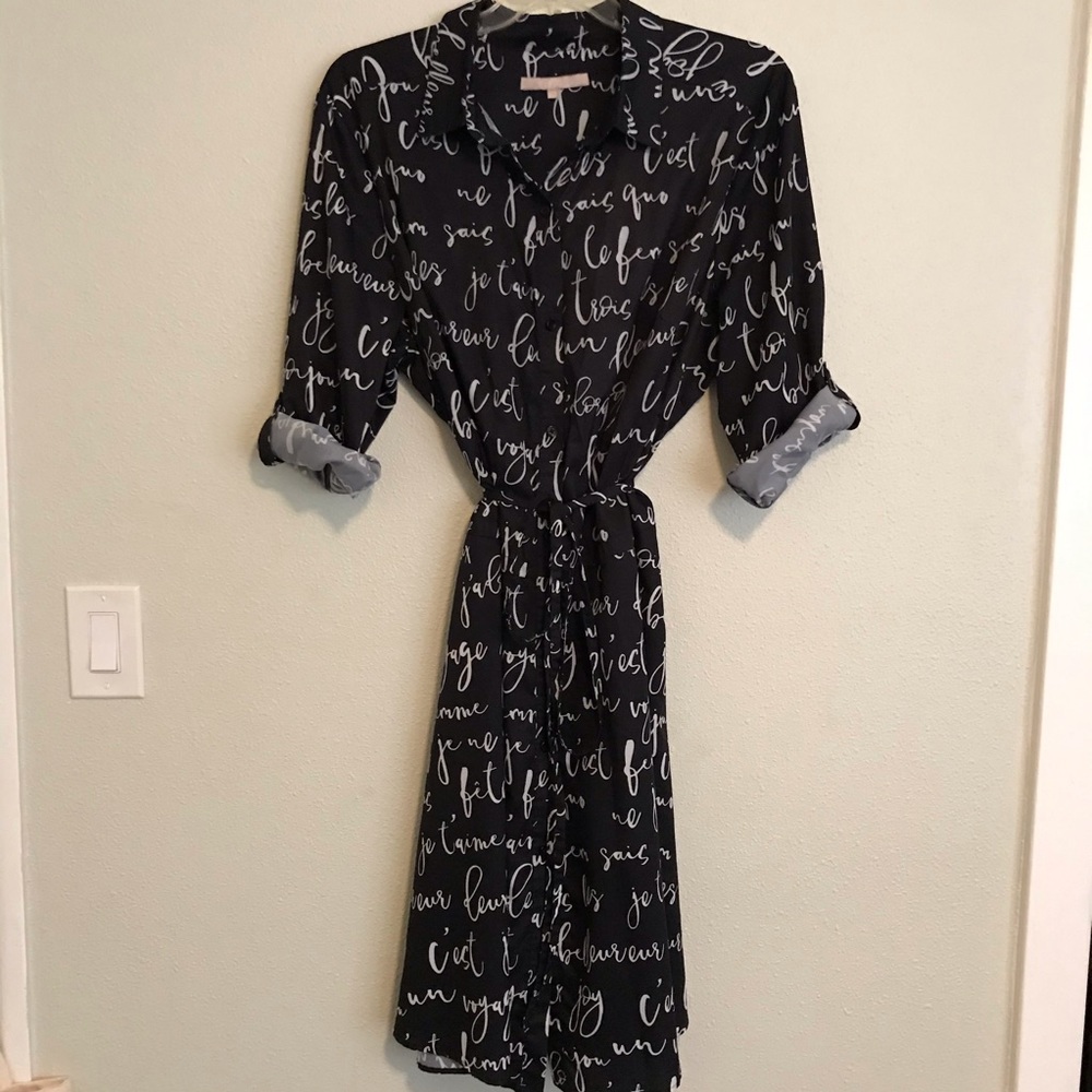 Hutch Button-Down Long-Sleeve Dress